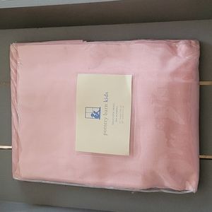 Pottery Barn Kids Pink 63x44 Sailcloth Panel Tab Top NWT